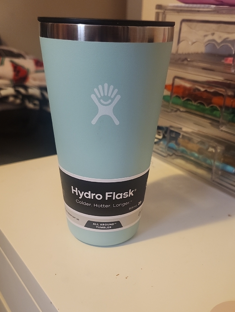 Hydro Flask Seafoam Green Insulated Tumbler